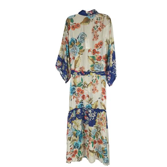 Johnny Was Emma Astrid Kimono Floral Print Full Length Size M - Picture 9 of 12